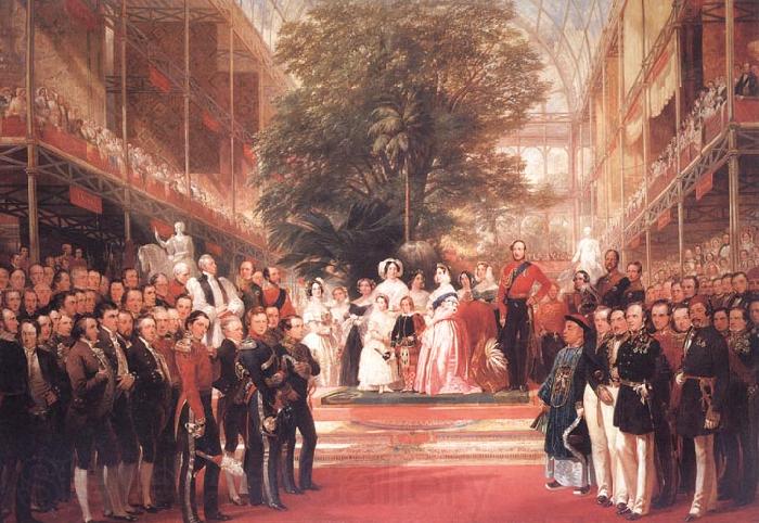 Henry Courtnay Selous The Opening Ceremony of the Great Exhibition,I May 1851 Norge oil painting art